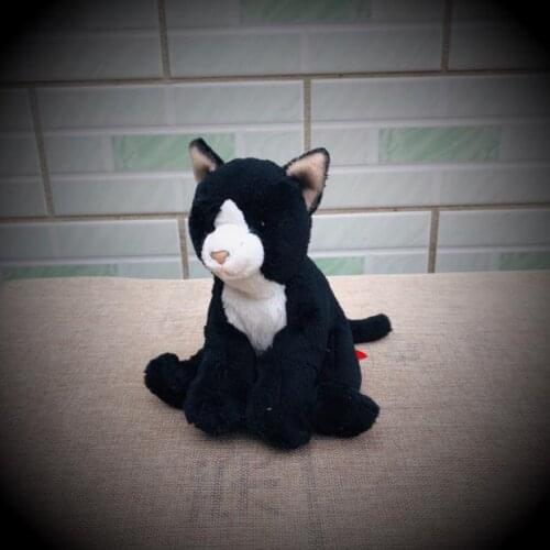 2019 Cute Hyena Black and White Cat Plush Toys Simulation Giant Squid Stuffed Toys Cute Animal Plush Dolls for Kids Gifts