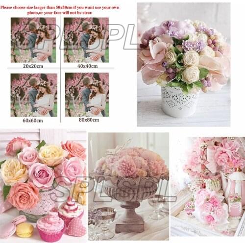 5D Diy Diamond Painting Flower Vace Rich Flowers Square Diamond Round Diamond Full Diamond Custom Cross Stitc Mosaic Home Decora