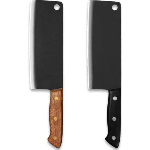 7.5'' In High Carbon Steel Chopping Knife Handmade Chopper Chef Knife Kitchen Slicer Meat Cooking Cleaver With Color Wood Handle