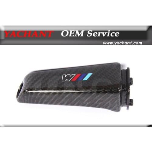 Car-Styling Auto Acessories Carbon Fiber Interior Cover Trim Fit For BMW All Models Hand Brake Knob with M logo