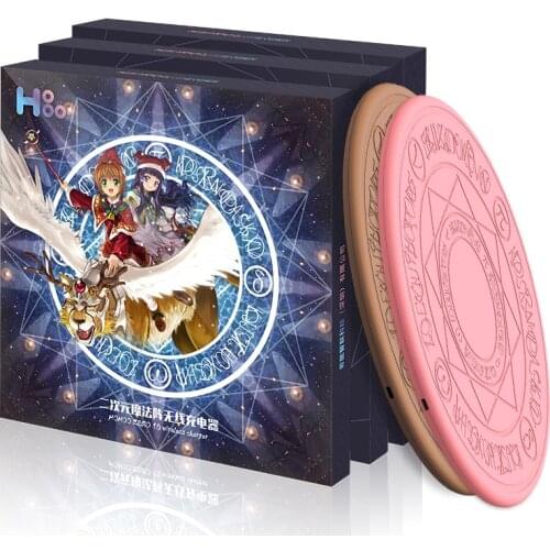Anime Cardcaptor Sakura Magic Array Wireless Charger For iPhone Smart Phone QI Wireless Fast Charging Clow CLAMP Portable Gift