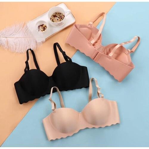 Richkeda Store New 2021 Sexy Women Strapless Bra Invisible Bralette Seamless Lingerie Backless Push Up Underwear For Wedding