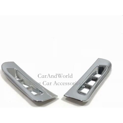 For Jeep Grand Cherokee 2017 2018 A Column Small Air Conditioning Outlet Vent Cover Frame Trims ABS Chrome Car-Styling Accessory