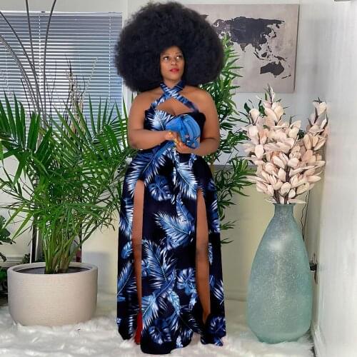 Plus Size Dress Woman Holiday Beach Style Sexy Party Off Shoulder Slip Hem Summer Dresses Women Wholesale Dropshipping RV746