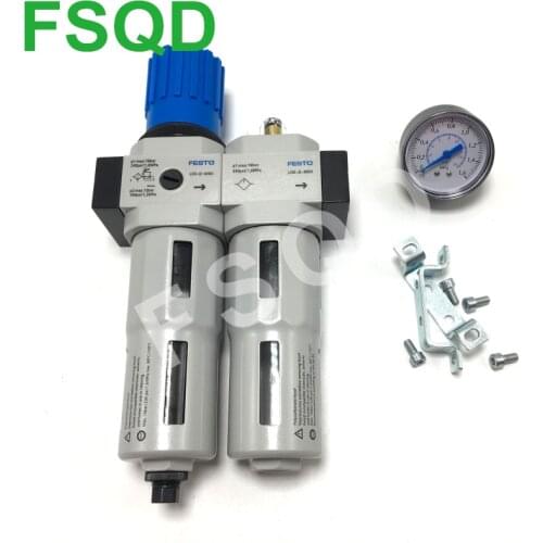 FRC-1/8,1/4,3/8,1/2,3/4,1-D-5M-MIDI,MINI,MAXI-A FSQD FESTO Gas Source Filter Pneumatic Service Unit Combination FRC Series