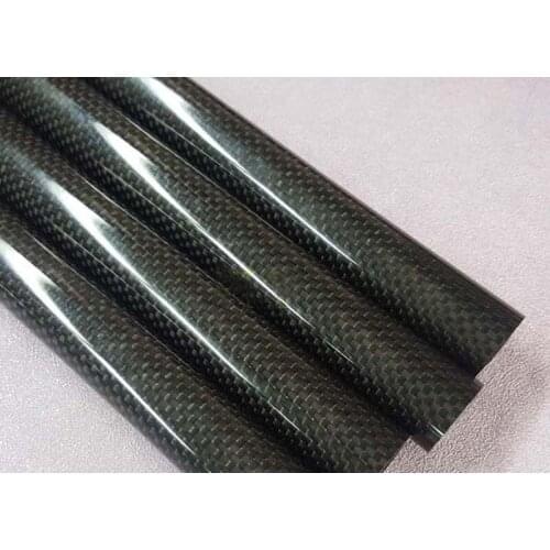 ID) 25mm*27mm(OD)*1000mm(L) carbon fiber roll-wrapped tube for Quadcopter