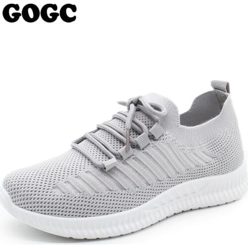 GOGC Women Flat Slip on White Shoes Woman Lightweight White Sneakers Summer Autumn Casual Chaussures Femme Basket Flats Shoes
