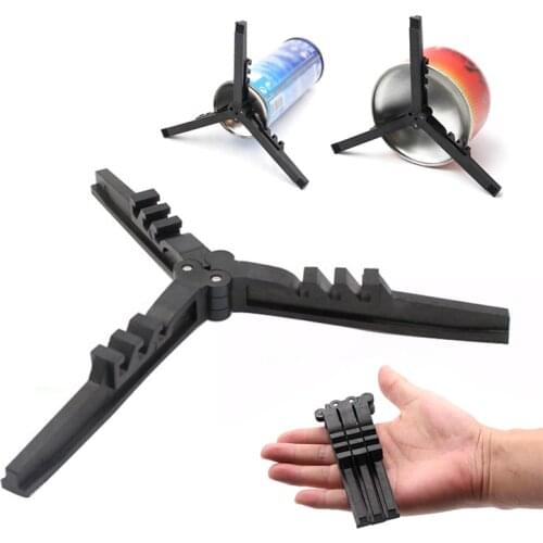 Stove Gas Tank Bracket Holder Tripods Base Stand Anti Slip Foldable Stable Designed Outdoor Camping Portable Tool