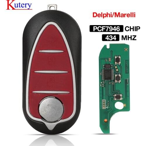 Kutery for Alfa Romeo 147 159 Mito 2008 - Delphi BSI Giulietta ( 2010 - 2016 ) MARELLI BSI with HITAG 2 7946 CHIP 434mhz