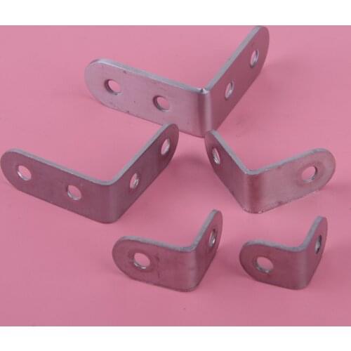 LETAOSK 10pcs Stainless Steel L Shape 90 Degree Right Angle Bracket Corner Brace Joint for Shelf Support