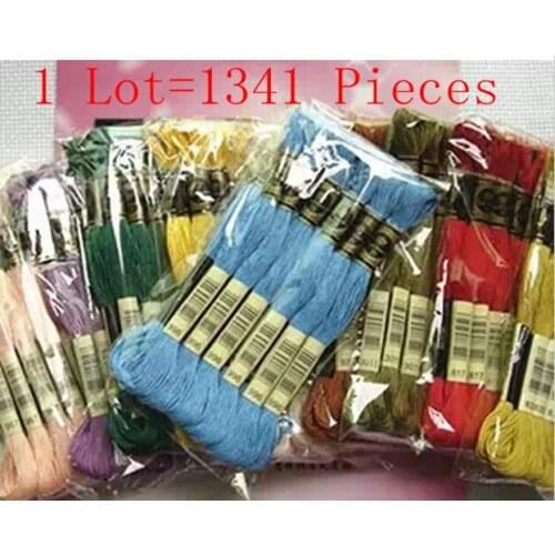 Best Quality 1341PCS Cross Stitch Thread Similar DMC Thread Free Shipping