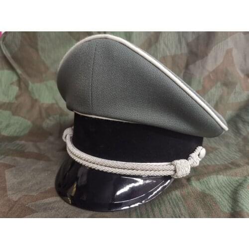 WW2 E.M.D German hat Twill Wool white pipe