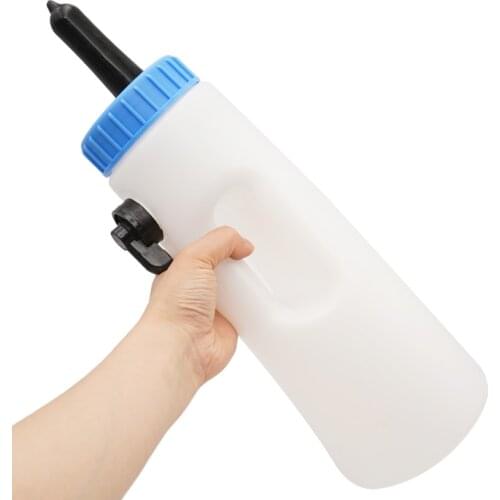 Plastic 2L calf cow milking bottle nipple milker device feeder nursery bucket feeding animals equipment suppliers