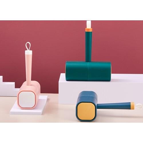 Pet Hair Lint Rollers Sticky Paper Clothes Bed Lint Rolling Remover Sofa Fabric Dog Cat Hair Roller Dust Fuzz Removal Clean Fur