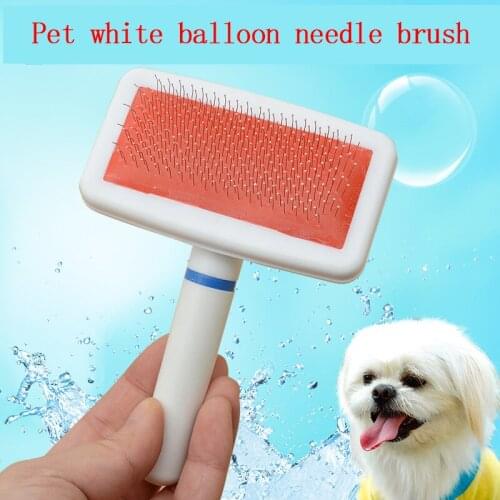Pet Brush, Pet Slicker Brush with Plastic Handle for Long & Short Hair Pets Grooming Comb for Removing Shedding,Tangles and Dirt