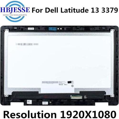Test well 13.3'' For Dell Latitude 13 3000 Series 3379 with touch+frame NV133FHM-A11 LCD assembly 1920X1080 40pin EDP interface