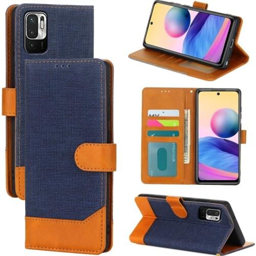 Cloth Pattern Phone Flip Case For Xiaomi Redmi Note 10 JE Japan Edition Cover Wallet Leather Book On For Redmi Note 10 JE Case