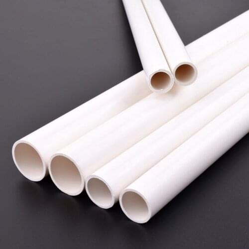 1pc Length 50cm Outer Diameter 75/90/110mm PVC White Pipe Aquarium Fish Tank Tube Garden Irrigation Watering Fittings