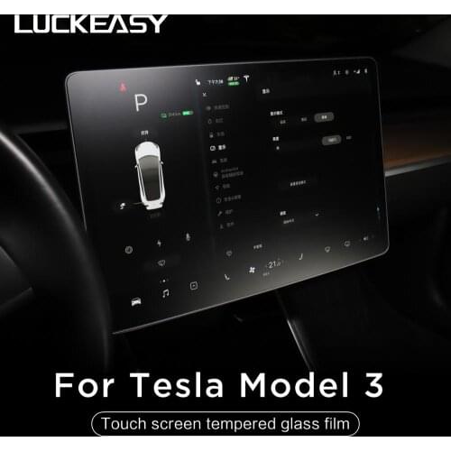 Highly Consistent Car Central Control Console Touch Screen Protector Tempered Film For Tesla Model 3 2018 2019 2020 Accessories