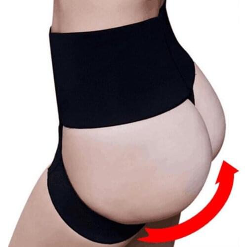 Womens High Waist Butt Lifter Tummy Support Shaper Belt Butt Enhancer Panty Waist Trainer Body Shaper