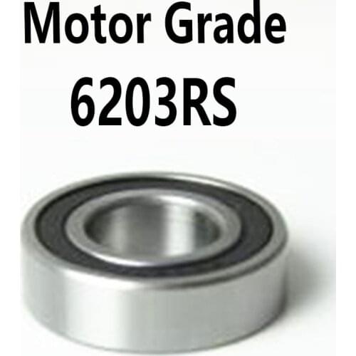 1pcs/lot 6203RS Deep Groove Ball Bearing Motor Grade Bearings 6203-RS 6203RS 17*40*12mm 17*40*12 High Quality
