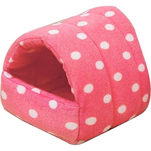 1pc Small Animal Bed Cave Warm Soft Hamster Bed House Nest Hamster Nesting Bed For Cage Pet Supplies Pet Accessories