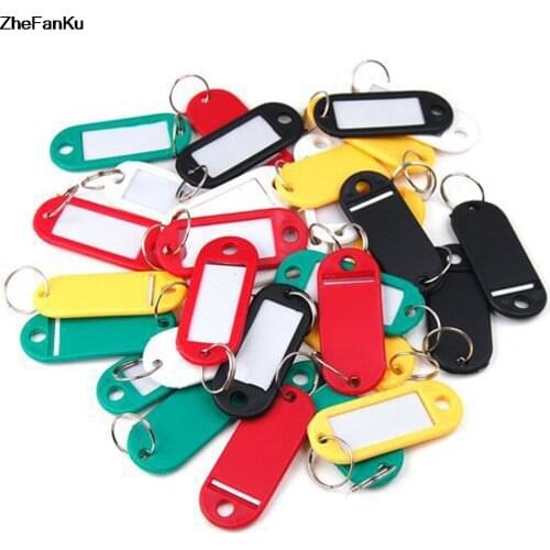 10pcs/set Fashion The Luggage Key Card Color Random Plastic Key Chain Bag Key Token Card Accessories