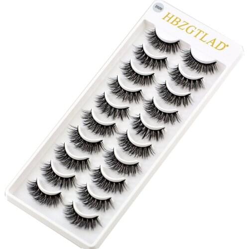 100/200 /500 pairs 100% Real Mink Eyelashes 3D Natural False Eyelashes 3d Mink Lashes Soft Eyelash Extension Makeup Kit Cilios