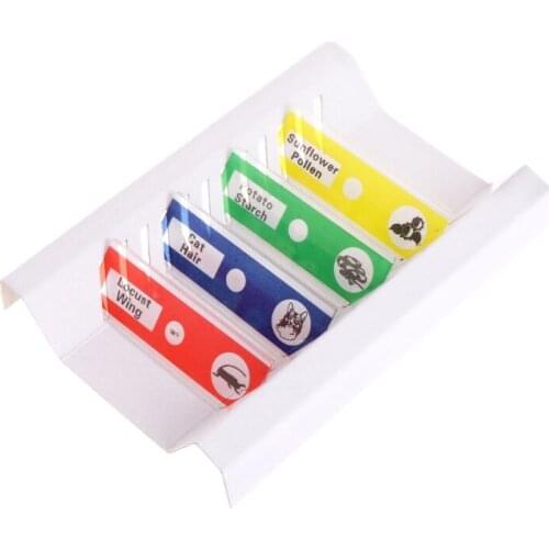 12 Pcs Prepared Microscope Slides Set Specimen for student Basic Biology Education