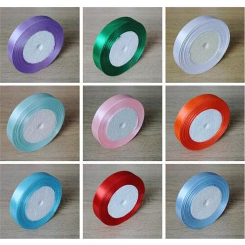 15mm Silk Satin Ribbons 22Meters/Roll Christmas Halloween Gift Wrapping Wedding Decoration Ribbons DIY Scrapbooking Material