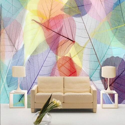 Custom home improvement 3d wall paper rolls wallpaper for walls 3d Modern minimalistic abstract hand-drawn tree veins wallpaper