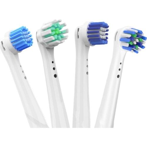 4Pcs Replacement Brush Heads for Oral B Electric Toothbrush Before power/Pro health/Triumph/3D Excel/Clean precision vitality