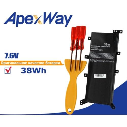 Apexway Laptop Battery For ASUS X554L X555L X555LB X555LN X555 X555LD X555LP F555A F555U W519L F555UA VM C21N1347