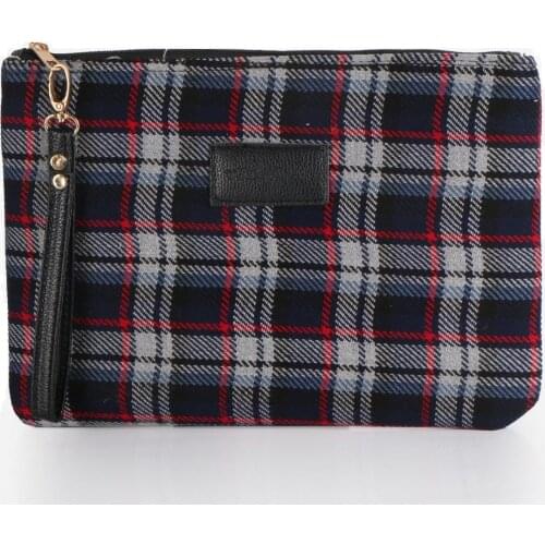 Tonar Black/Gray Plaid Hand Bag Trend Fashion Cartoon Pattern New Season