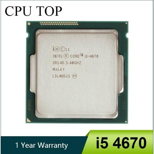 Intel Core i5 4670 3.4GHz 6MB Socket LGA 1150 Quad-Core CPU Processor SR14D