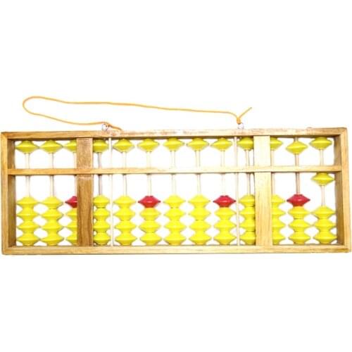 Chinese Abacus 13 Column Wood Hanger Big Size Non-Slip Abacus Chinese Soroban Tool In Mathematics Kids Math Education Toy 58Cm