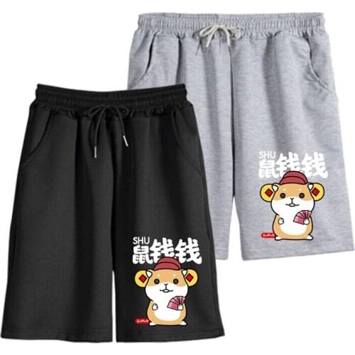 Summer Mens Shorts Hip Hop Elastic Waist Polyester printing Shorts Homme Casual streetwear plus size men sweatpant men shorts