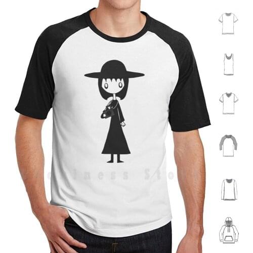 Lydia From Beetlejuice T Shirt Big Size 100% Cotton Camera Black Goth Lidia Lydia Deetz Beetlejuice Movie Fanart Utterly Alone
