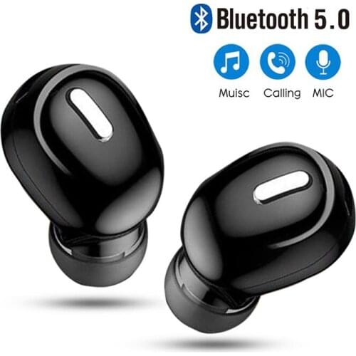 Mini X9 Wireless headphones 5.0 Earphone Noise Cancelling Headset Stereo Sound Music Sports Earbuds For Android IOS Smart phone