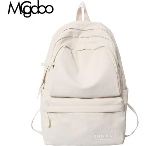 Mgcdoo Fashion Backpack Canvas Women Backpack Anti-theft Shoulder Bag New School Bag For Teenage Children School Backpack Female
