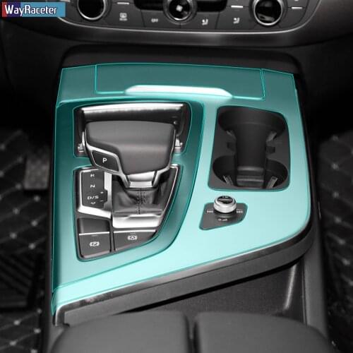 Car Interior Central Console Dashboard Gear Panel TPU Sticker Protective Film For Audi Q7 4M 2016 2017 2018 2019 Accessories
