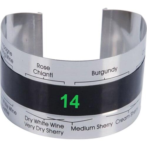New Bracelet Wine Thermometer Grape Digital Red Wine Milk Bottle Temperature Sensor for Home Bar Beer Brewing Supplies Tools