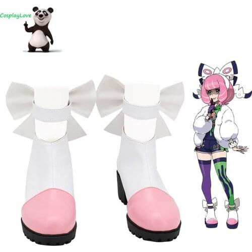 P Sword And Shield Klara White Pink Cosplay Shoes Long Boots Leather CosplayLove For Halloween Christmas