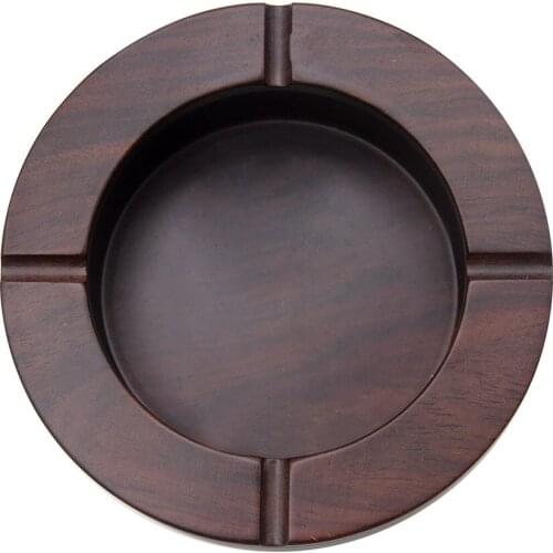 Ash trays smoking accessories high-end sandalwood fashion creative round ashtray large smoke extinguisher ashtray