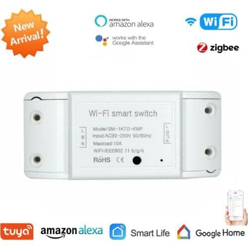 Smart Life Tuya APP DIY Home House Wifi Wireless Voice Control Remote Switch Light Controller Module Work With Alexa Google Home