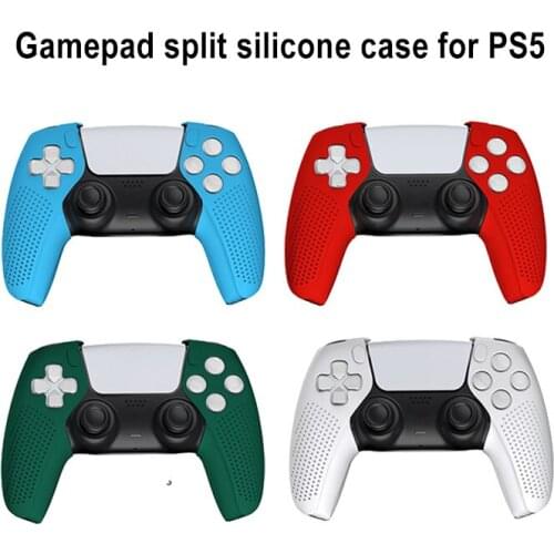 Game Controller Split Silicone Cover for PS5 Soft Rubber Cover Wireless Game Controller Protective Cover