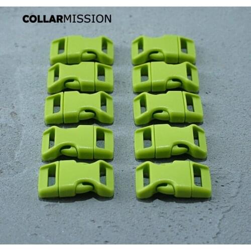 Retailing plastic release buckles for paracord backpack strap dog collar backpack strap webbing 15mm light green CK15SJ08