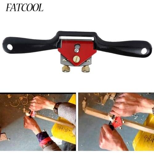FATCOOL 2018 Iron Spoke Shave Plane Mayitr Metal Cutting Edge Wood Shaping For Woodworking Machinery