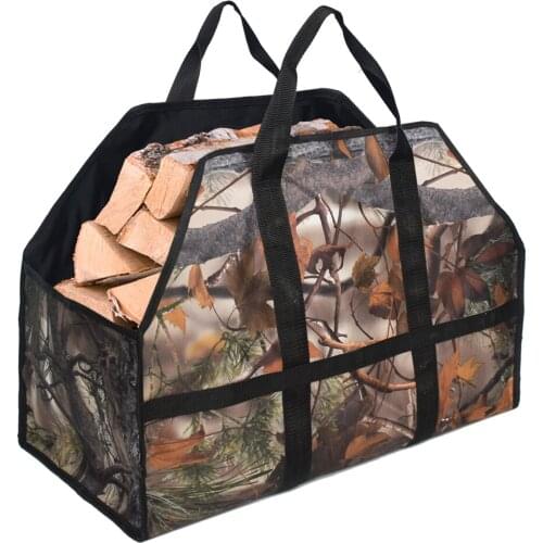 Heavy Duty Water Resistant Oxford Firewood Log Carrier Wood Holder Bags 24