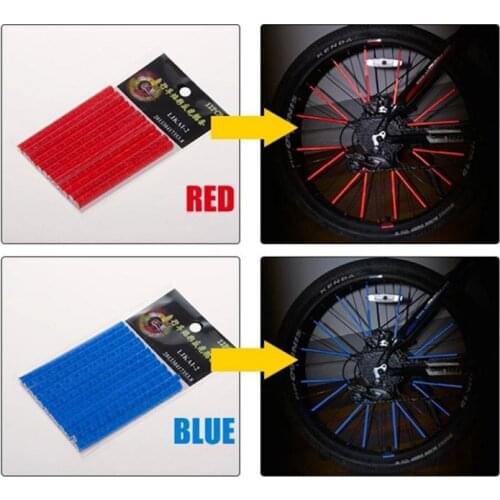 Bike Reflective Stickers Cycling Fluorescent Reflective Tape MTB Bicycle Adhesive Tape Safety Decor Sticker Bike Accessories